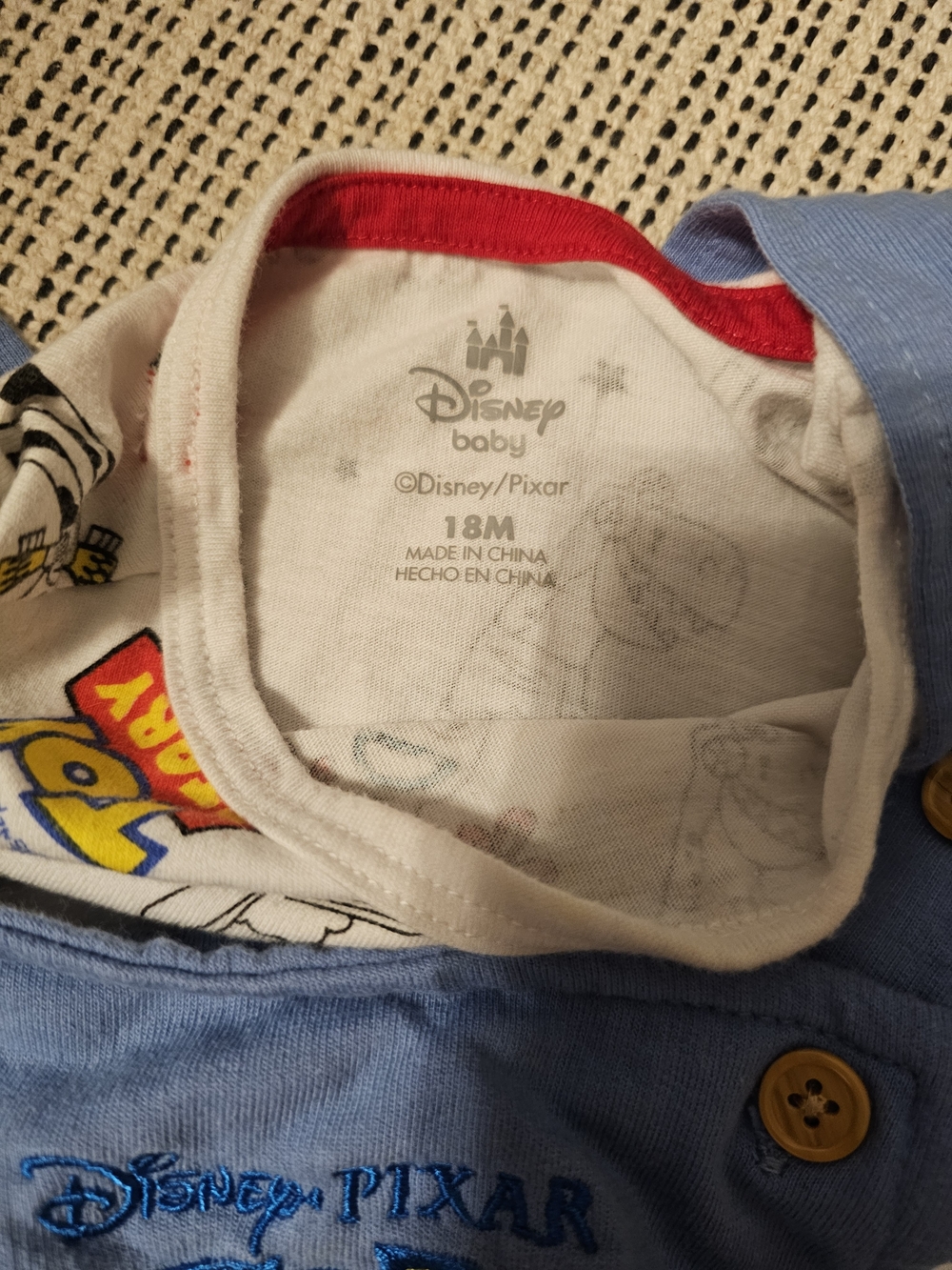 Disney Toy Story Blue and White Kids Matching Set - Picture 5 of 5